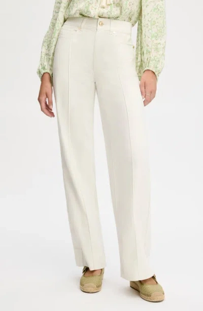 Sam Edelman Pintuck Wide Leg Trouser Jeans In White