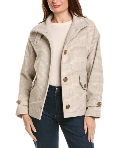 Sam Edelman Plaid Jacket In Beige