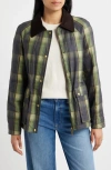 Sam Edelman Plaid Print Jacket In Multi