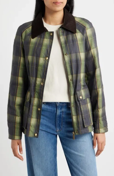 Sam Edelman Plaid Print Jacket In Multi