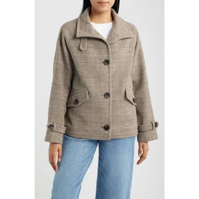 Sam Edelman Plaid Wool Blend Jacket In Multi