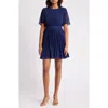 SAM EDELMAN SAM EDELMAN PLEATED SHORT SLEEVE DRESS