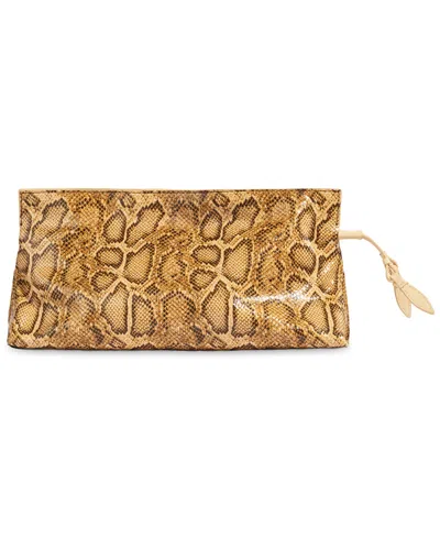 Sam Edelman Poppy Oversized Medium Leather Clutch Handbag In Multi