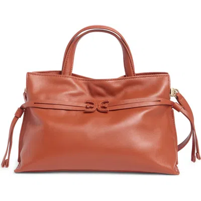 Sam Edelman Poppy Small Drawstring Crossbody Bag In Orange