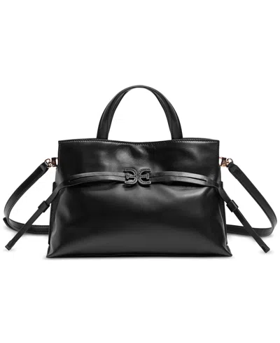 Sam Edelman Poppy Small Leather Drawstring Crossbody In Black