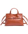 Sam Edelman Poppy Small Leather Drawstring Crossbody In Brown