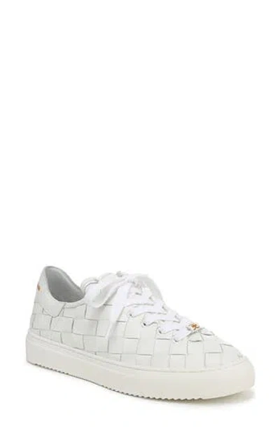 Sam Edelman Poppy Woven Sneaker In White