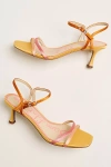 Sam Edelman Presley Ankle Strap Kitten Heels In Gold