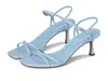 Sam Edelman Presley Strappy Sandal In Blue