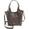 Sam Edelman Pryce Crossbody Bucket Bag In Cafe Noir