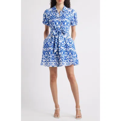 Sam Edelman Puff Sleeve Tie Waist Shirtdress