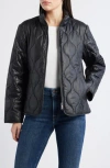 Sam Edelman Stand Collar Bomber Jacket In Black