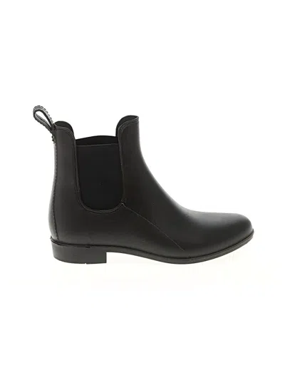 Pre-owned Sam Edelman Rain Boots In Black