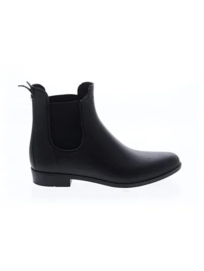 Pre-owned Sam Edelman Rain Boots In Black