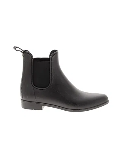 Pre-owned Sam Edelman Rain Boots In Black