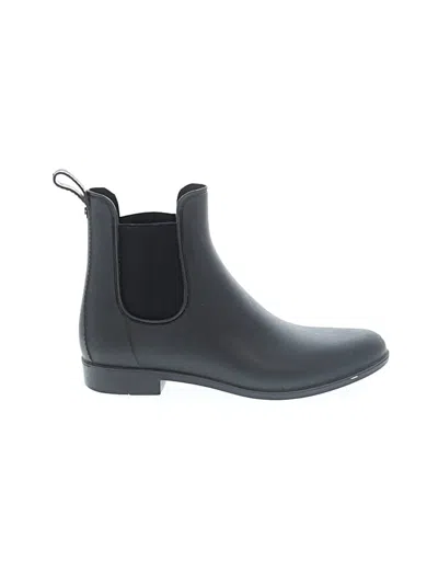 Pre-owned Sam Edelman Rain Boots In Black