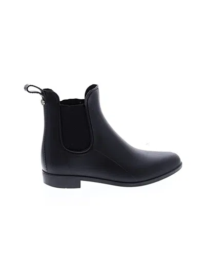 Pre-owned Sam Edelman Rain Boots In Black