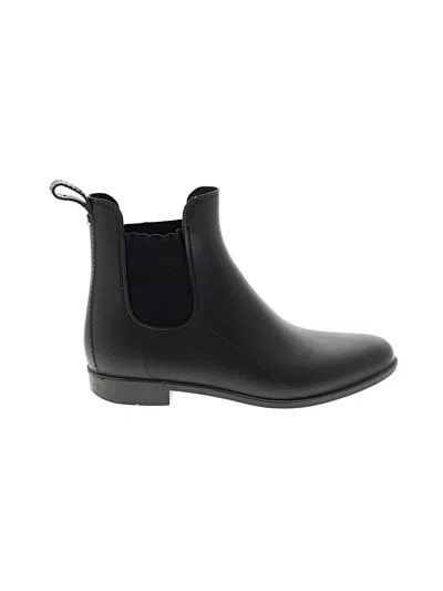Pre-owned Sam Edelman Rain Boots In Black