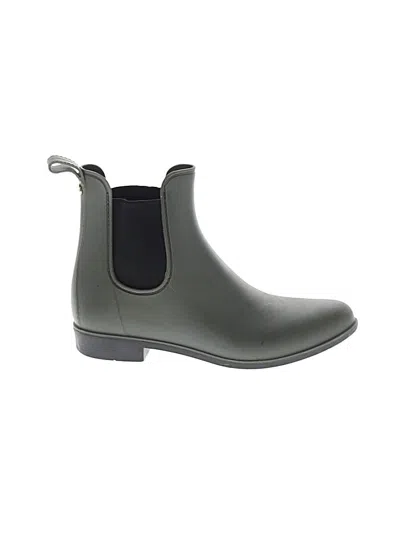 Pre-owned Sam Edelman Rain Boots In Green