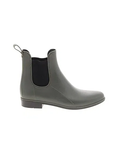Pre-owned Sam Edelman Rain Boots In Green