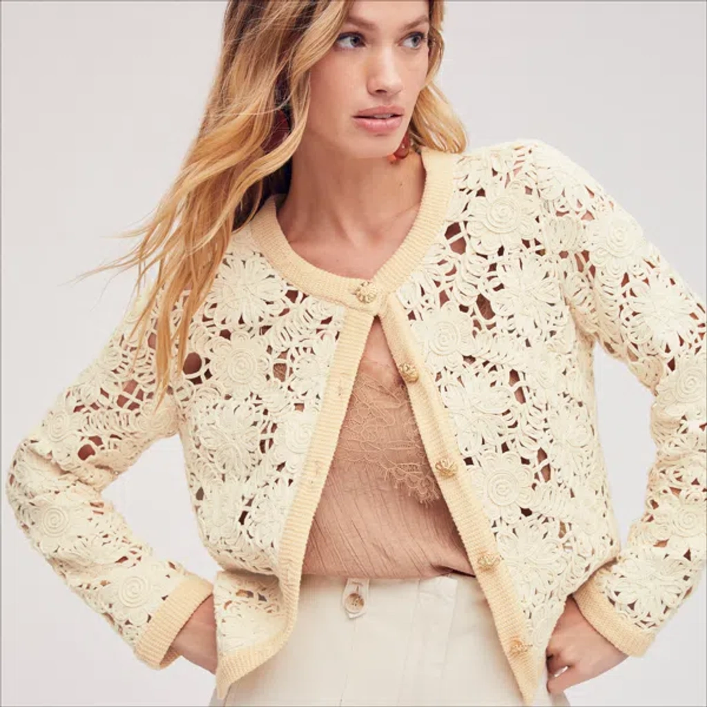 ☆Sam Edelman☆RAMONA CROCHET BLAZER Sam Edelman Ramona Crochet Blazer Natural In Beige | ModeSens