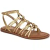 Sam Edelman Raye Gladiator Sandal In Gold