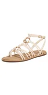 Sam Edelman Raye Gladiator Sandal In Ecru Sand
