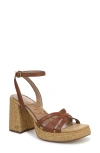Sam Edelman Reese Platform Wedge Sandal In Brown