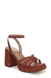 Sam Edelman Reese Platform Wedge Sandal In Red