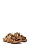 Sam Edelman Regan Beaded Slide Sandal Regan Slide Sandal In Toffee