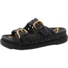 Sam Edelman Reid Womens Faux Leather Slide Sandals In Multi