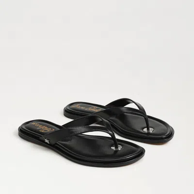 SAM EDELMAN SAM EDELMAN REMI LEATHER FLIP FLOP BLACK LEATHER