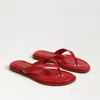 Sam Edelman Remi Leather Flip Flop Bright Summer Red Leather