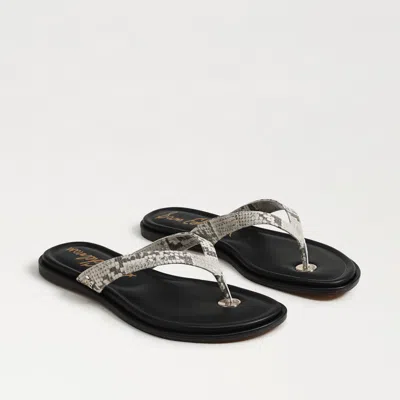 SAM EDELMAN SAM EDELMAN REMI LEATHER FLIP FLOP ROCCIA SNAKE LEATHER