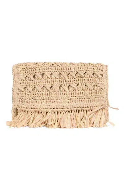 Sam Edelman Remi Straw Clutch In Red
