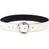 Sam Edelman Reversible Belt In Bone/black