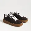 Sam Edelman Rhea Sneaker Chocolate Brown Suede Leather In Brown