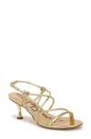 Sam Edelman Rianna Strappy Sandal In Gold