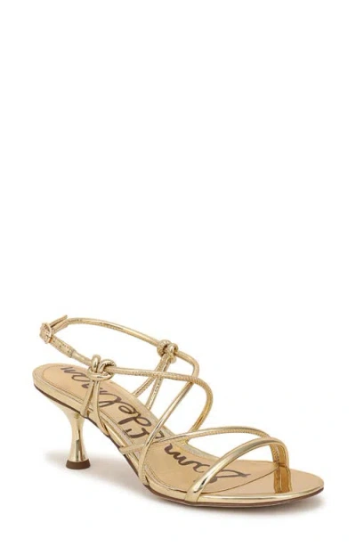 Sam Edelman Rianna Strappy Sandal In Gold