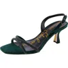 Sam Edelman Ronan Womens Suede Embellished Evening Sandals In Green