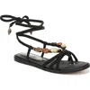 Sam Edelman Rori Ankle Wrap Sandal In Black