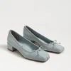 Sam Edelman Rosa Block Heel Ballet Cape Blue Leather