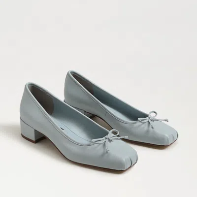 Sam Edelman Rosa Block Heel Ballet Cape Blue Leather