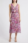 Sam Edelman Rose Landscape Midi Dress In Multi