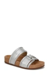 Sam Edelman Rowan Platform Sandal In Soft Silver