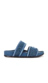 Sam Edelman Rowan Platform Sandal In Blue Stone