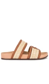 Sam Edelman Rowan Slide In Dark Natural,rich Cognac