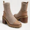 SAM EDELMAN ROZANNA KNIT BOOTIE IN LUXE TAN