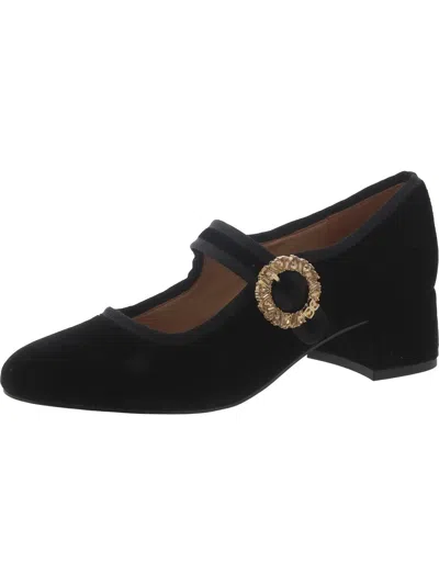 Sam Edelman Ruby 2 Womens Block Heel Faux Suede In Black