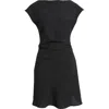 Sam Edelman Ruched Minidress In Black